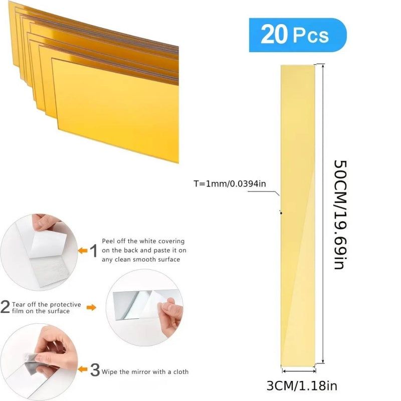 🎉 Uitverkoop 2026 — Meer dan 24.200 verkocht!✨Zelfklevende acrylspiegelstickers voor aan de muur 🏡