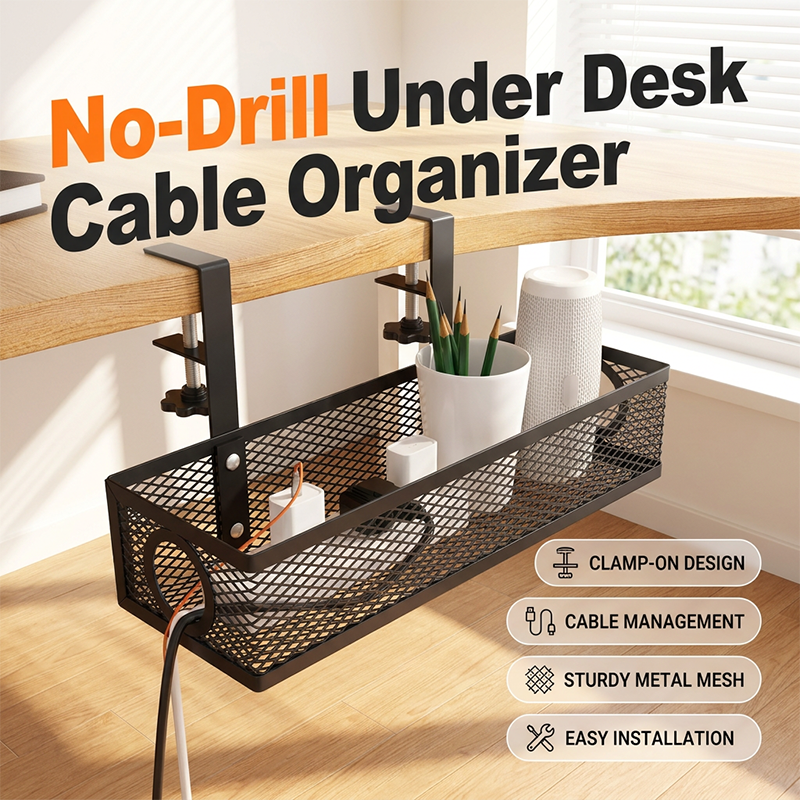 ✨Kabelorganizer voor onder het bureau