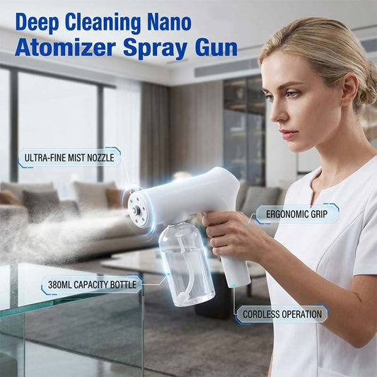 💨🔫 Draadloze nano-vernevelingsspuit – Reinigen en desinfecteren in één stap 🧴⚡