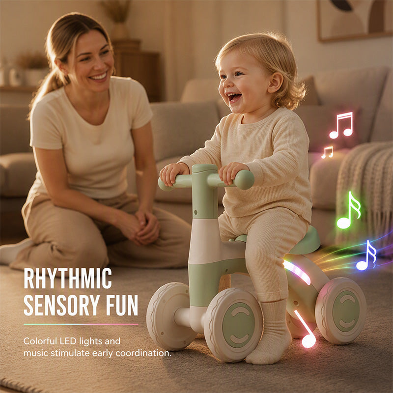 😊 Loopfiets voor baby’s en peuters met muziek en lichtjes