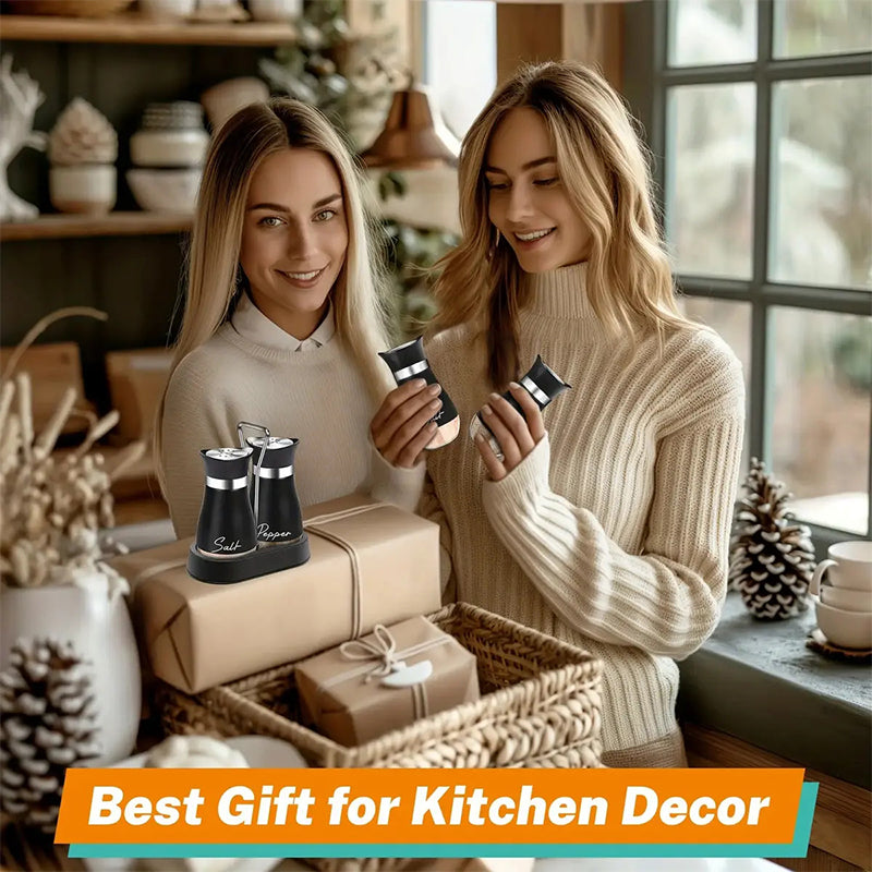 🐧 Zout- en peperstel in de vorm van pinguïns – 304 roestvrij staal, deksel voor nauwkeurig doseren – Schattig en functioneel! ✨