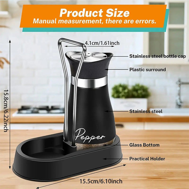🐧 Zout- en peperstel in de vorm van pinguïns – 304 roestvrij staal, deksel voor nauwkeurig doseren – Schattig en functioneel! ✨