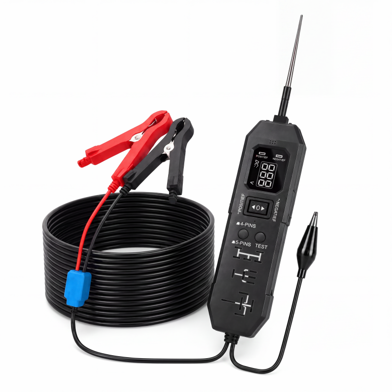 🔌 2-in-1 Tester voor autostroomcircuits en relais – met digitaal display ✨