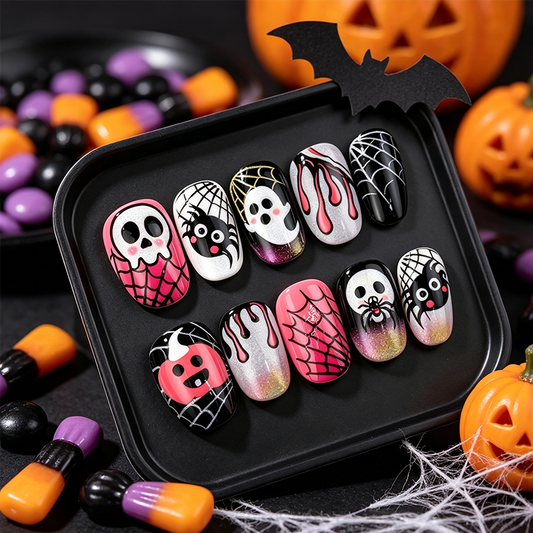 🔥 1 + 1 gratis 💅 Halloween-stickerset voor nagels