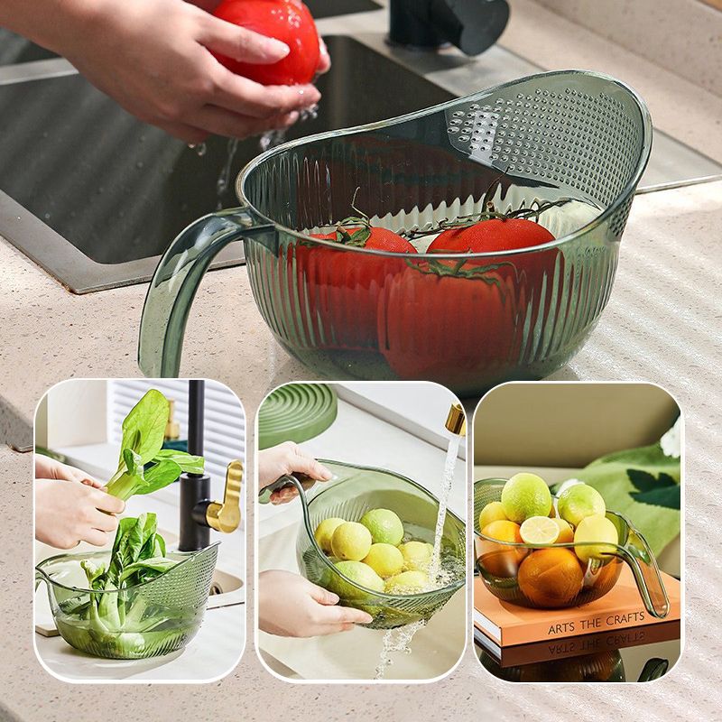 🌮 Rijstwasbak – dubbele functie, fijnmazig & ergonomische handgreep.✅
