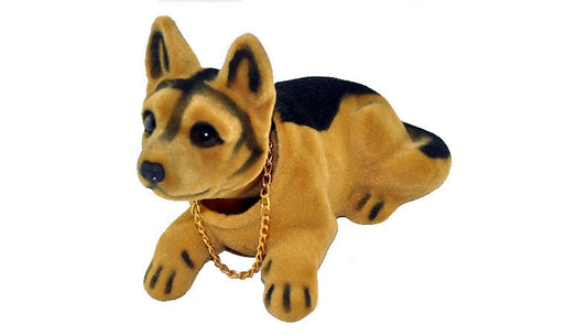 🐶Autodecoratie: hond die met zijn kop schudt