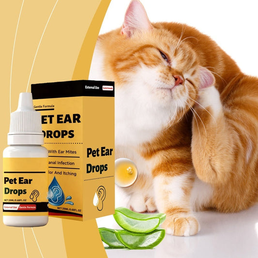 🐶 2 voor de prijs van 1 🐱 Milde oordruppels voor huisdieren, verlichten jeuk en reinigen de oren 👂💧