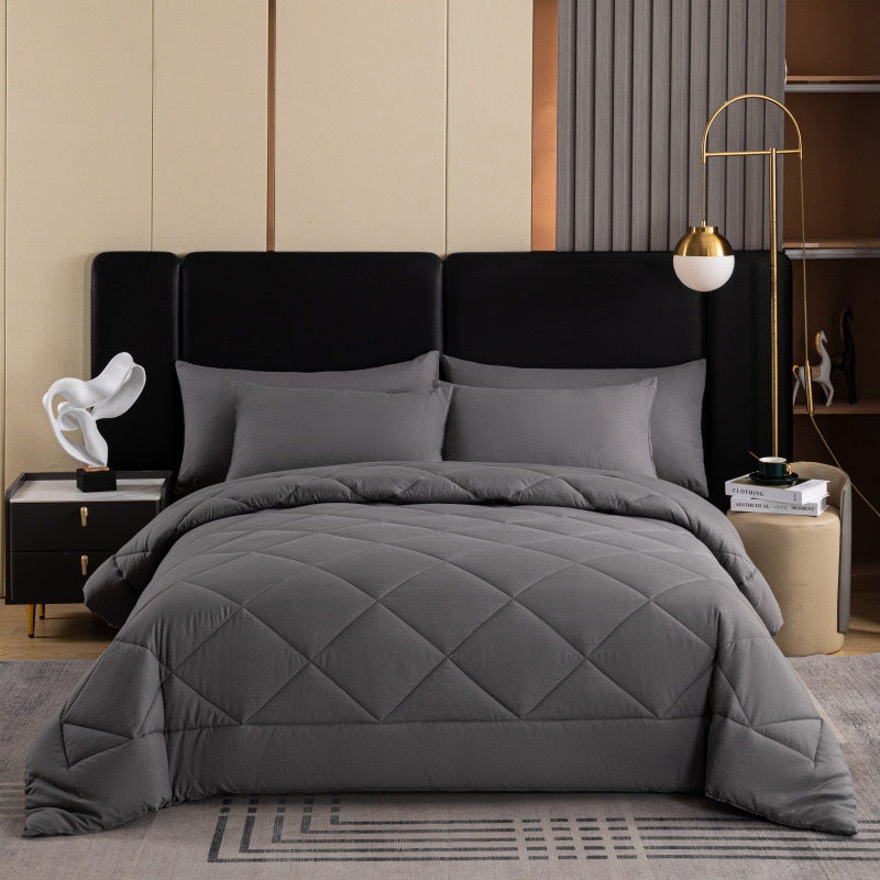 🔥🛏️ 50% KORTING! Van zweterige nachten naar droomcomfort – dit 3-delige gewatteerde dekbedset met 2 kussenslopen blijft luchtig, zacht en warm, seizoen na seizoen!