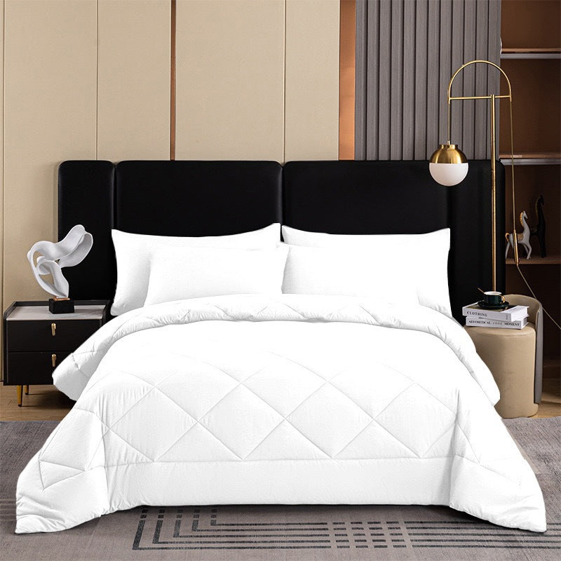 🔥🛏️ 50% KORTING! Van zweterige nachten naar droomcomfort – dit 3-delige gewatteerde dekbedset met 2 kussenslopen blijft luchtig, zacht en warm, seizoen na seizoen!