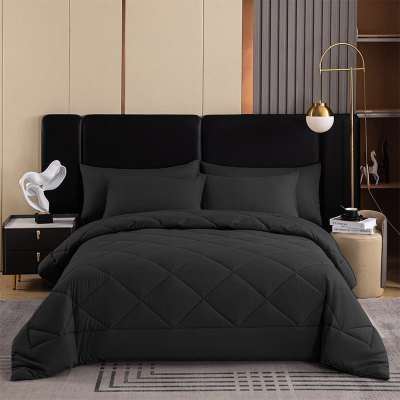 🔥🛏️ 50% KORTING! Van zweterige nachten naar droomcomfort – dit 3-delige gewatteerde dekbedset met 2 kussenslopen blijft luchtig, zacht en warm, seizoen na seizoen!