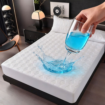 🛏️ Waterdichte Matrasbeschermer — Gewatteerd, Ademend & Makkelijk te Wassen ✨