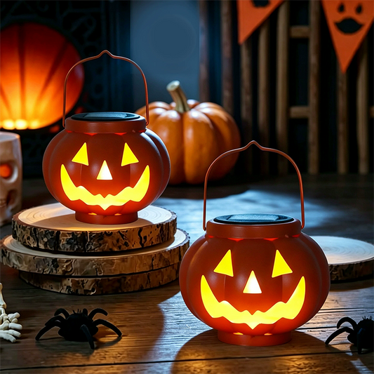 🎃 Zonne-energie pompoenlantaarn voor Halloween