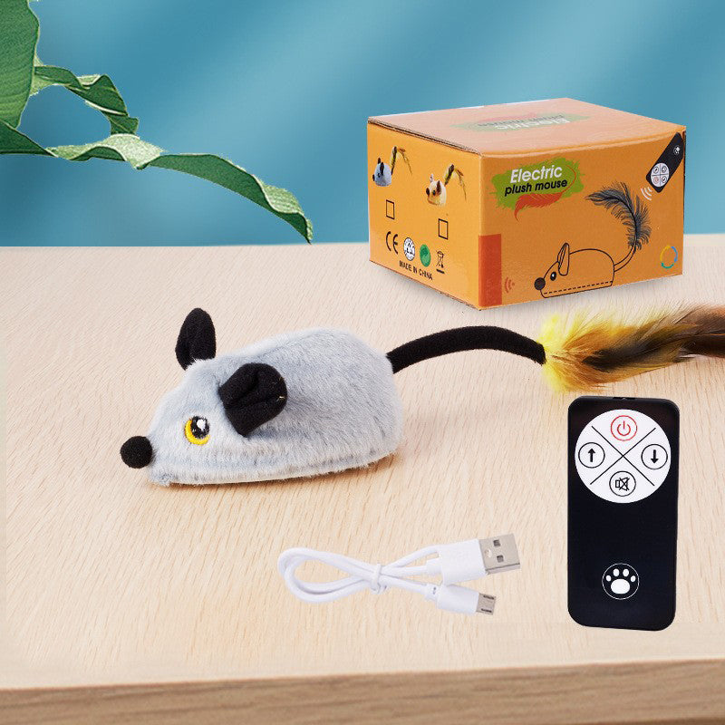 🐱 Interactief piepend pluche kattenspeeltje