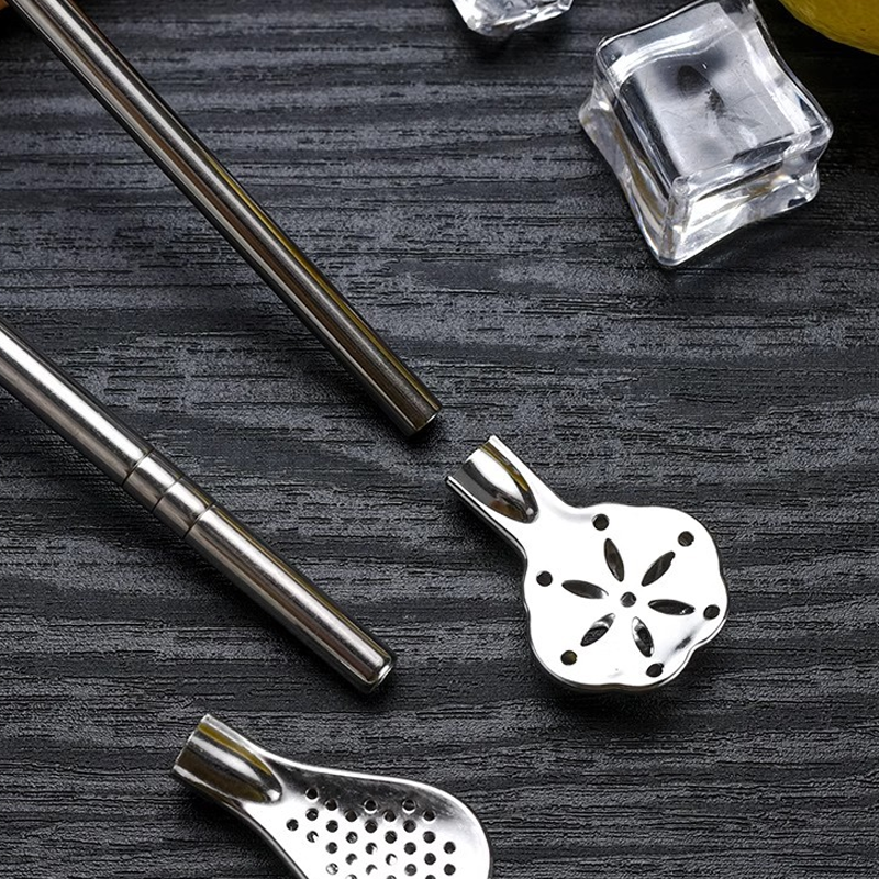 💥1 kopen, 1 gratis🔥 2-in-1 roestvrijstalen rietje-lepel – gemakkelijk roeren, drinken en filteren ✨