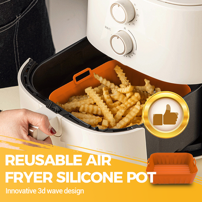 🍟✨Herbruikbare siliconenpan voor de heteluchtfriteuse