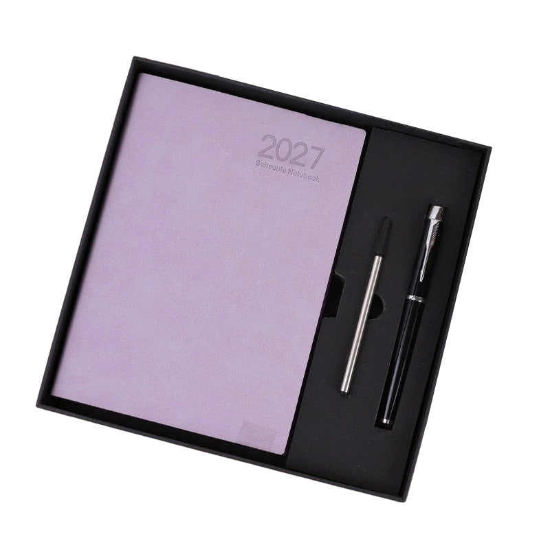 📖 2027 Minimalistische Agenda & Notitieboek | Overzichtelijk Plannen, Notities Maken & Ideeën Bewaren