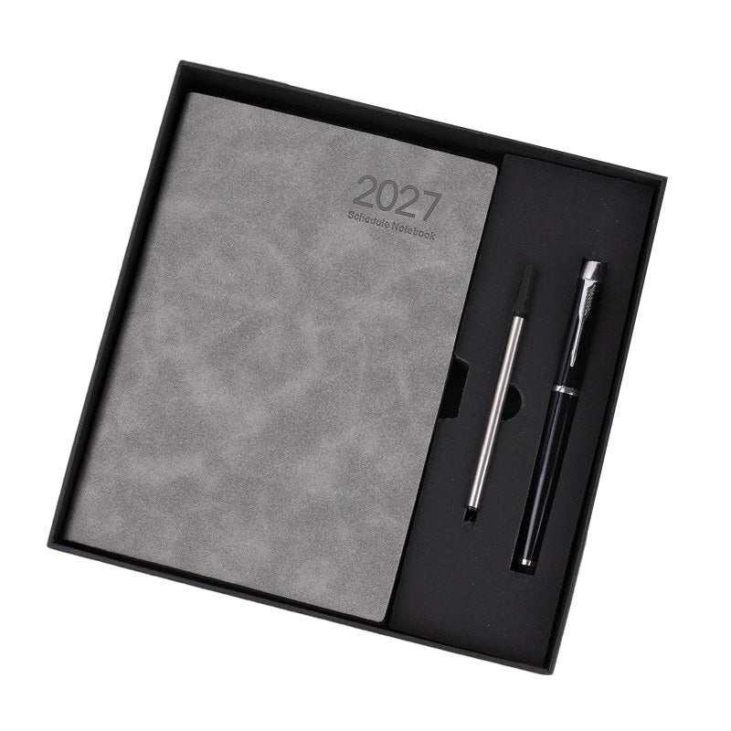 📖 2027 Minimalistische Agenda & Notitieboek | Overzichtelijk Plannen, Notities Maken & Ideeën Bewaren