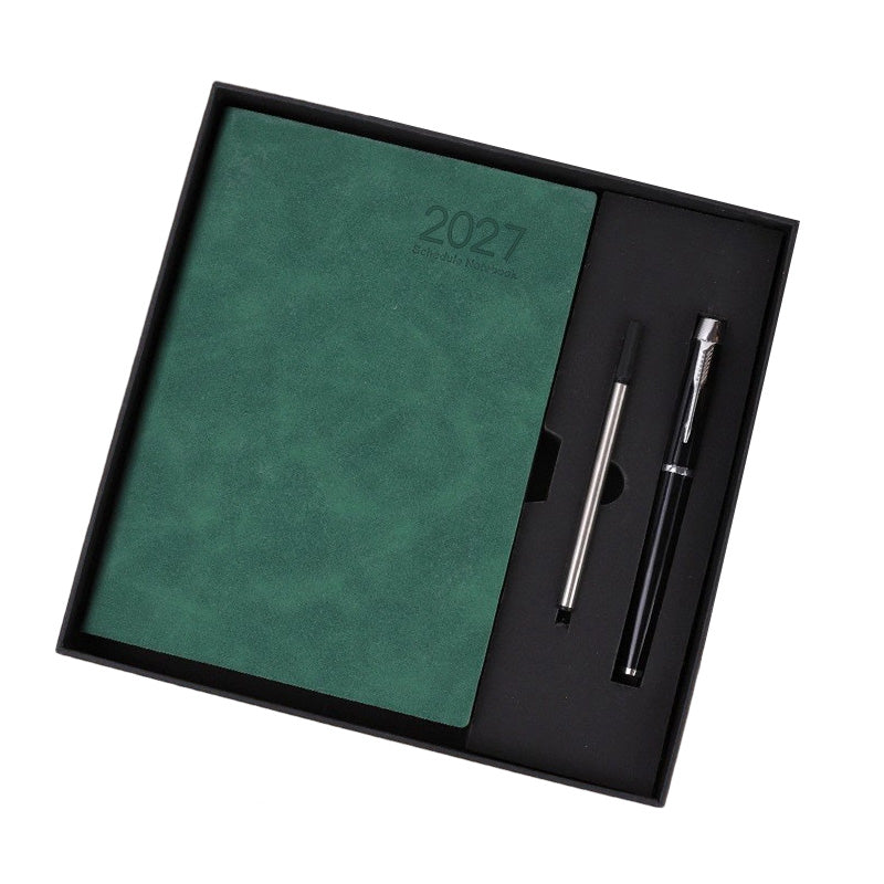 📖 2027 Minimalistische Agenda & Notitieboek | Overzichtelijk Plannen, Notities Maken & Ideeën Bewaren