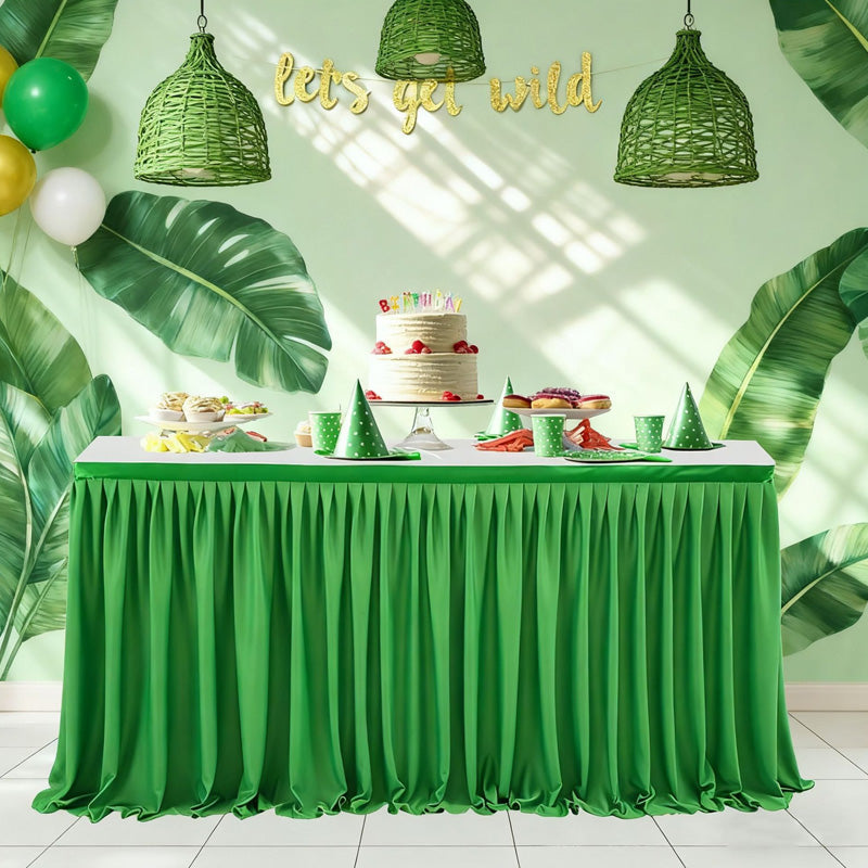 💥 Geplooide tafelrok voor evenementen – Elegante en eenvoudige tafeldecoratie ✨