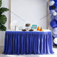 💥 Geplooide tafelrok voor evenementen – Elegante en eenvoudige tafeldecoratie ✨