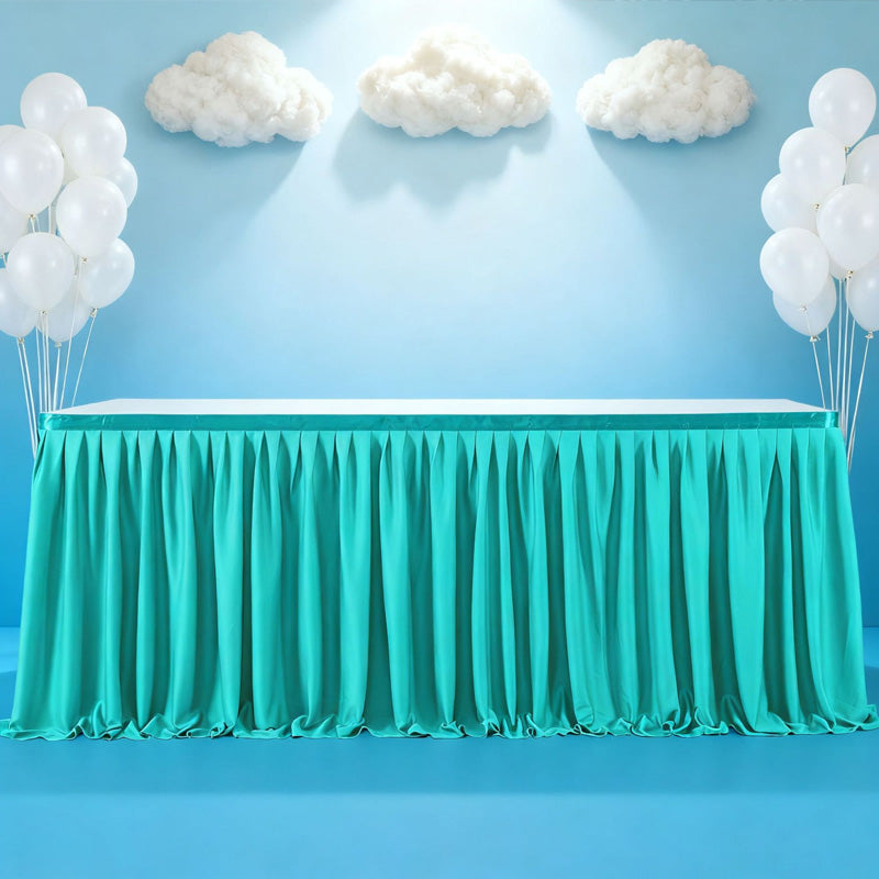 💥 Geplooide tafelrok voor evenementen – Elegante en eenvoudige tafeldecoratie ✨