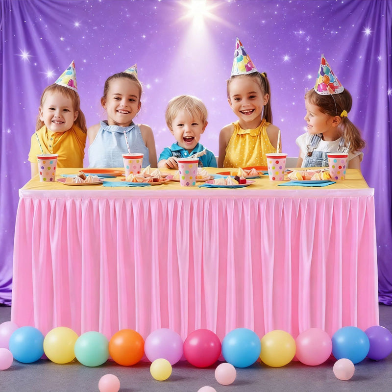💥 Geplooide tafelrok voor evenementen – Elegante en eenvoudige tafeldecoratie ✨