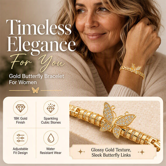 🦋Elegante Vlinderarmband – Schitterende Afwerking & Duurzame Legering voor een Vleugje Gratie ✨