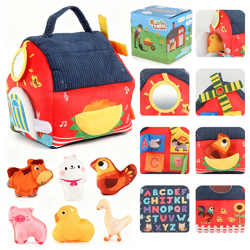 🧸 FLASH SALE: 50% KORTING! Interactieve Pluche Boerderij – 6 Speelzones & Dierenhandpoppen voor Spelend Leren 🚜✨