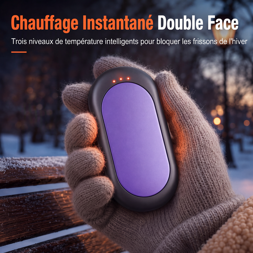⏳🔥TIJDELIJKE AANBIEDING −50%!⏰ 2-in-1 magnetisch splitsbare oplaadbare handwarmer, mini draagbare elektrische USB-handwarmer