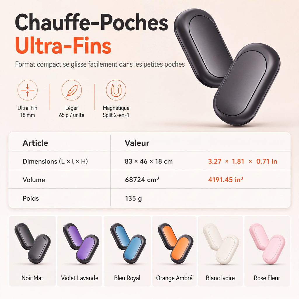 ⏳🔥TIJDELIJKE AANBIEDING −50%!⏰ 2-in-1 magnetisch splitsbare oplaadbare handwarmer, mini draagbare elektrische USB-handwarmer