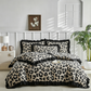 🛏️✨Dekbedovertrekset met luipaardprint en ruches