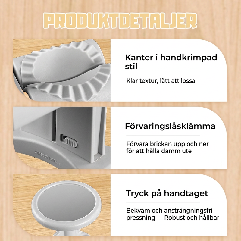 🥟🔥Dumplingvorm – Maak Zelfgemaakte Dumplings Snel & Eenvoudig ✋️✨ Perfect voor de Thuiskeuken