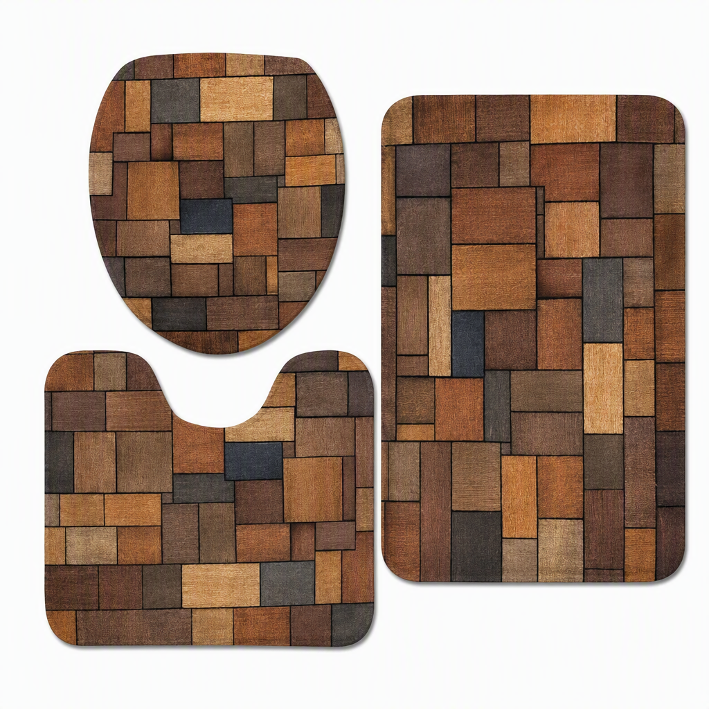 🛁 50% KORTING! ✨ Badmat in Scandinavische stijl van imitatiekasjmier – ultrazachte microvezel met hoge dichtheid, directe droogabsorptie en versterkte randen – luxueus comfort voor je badkamer 🚿