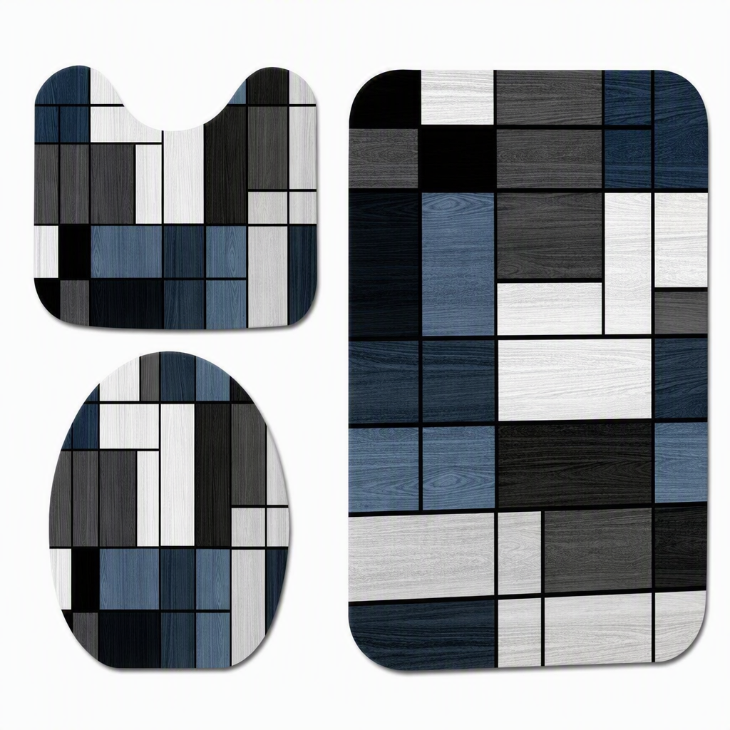 🛁 50% KORTING! ✨ Badmat in Scandinavische stijl van imitatiekasjmier – ultrazachte microvezel met hoge dichtheid, directe droogabsorptie en versterkte randen – luxueus comfort voor je badkamer 🚿
