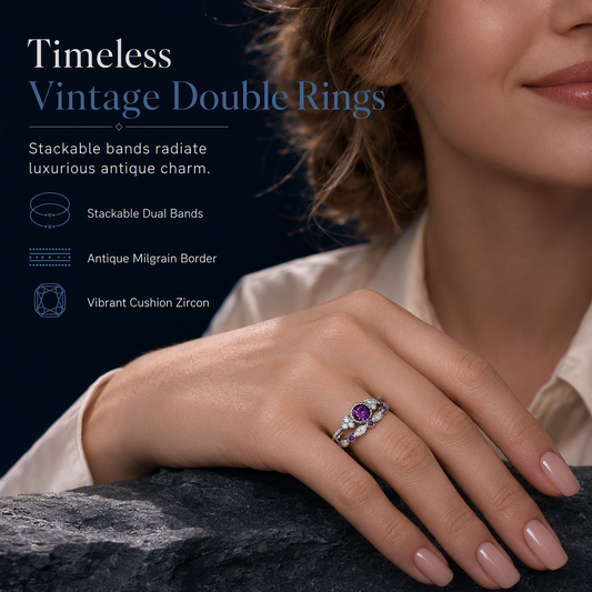 ✨ Damesring met micro-pavé zirkonia en imitatie-edelsteen