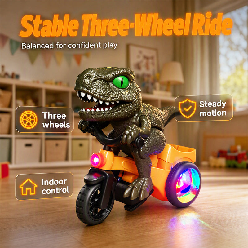 🦖🏍️Elektrische dinosaurus-driewieler voor peuters