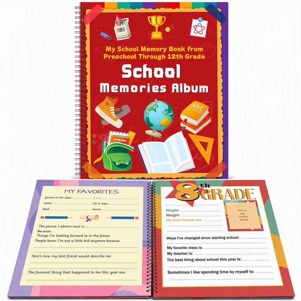 🔥Schoolherinneringsboek: aandenken-dagboek voor leerlingen📓🎓