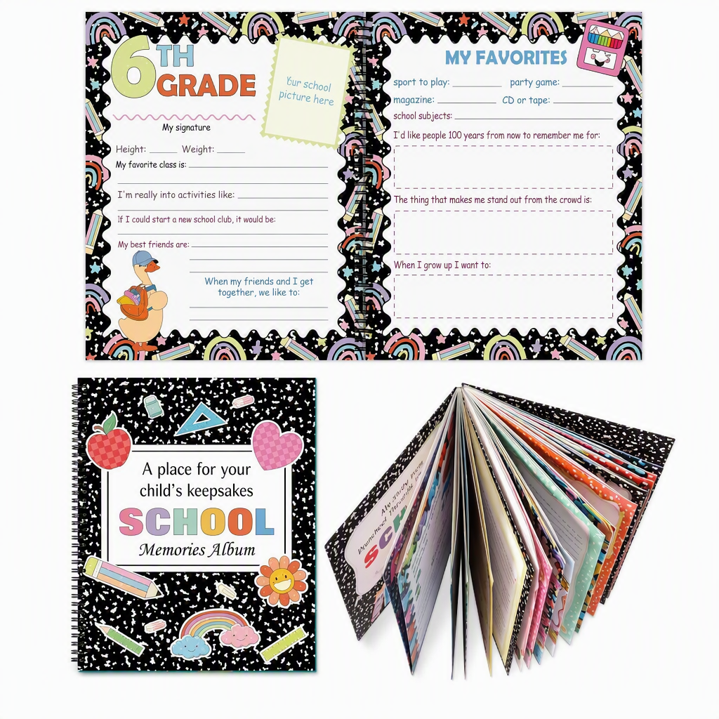 🔥Schoolherinneringsboek: aandenken-dagboek voor leerlingen📓🎓
