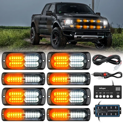 💡Ultradunne LED-stroboscoopwaarschuwingslichten voor vrachtwagens