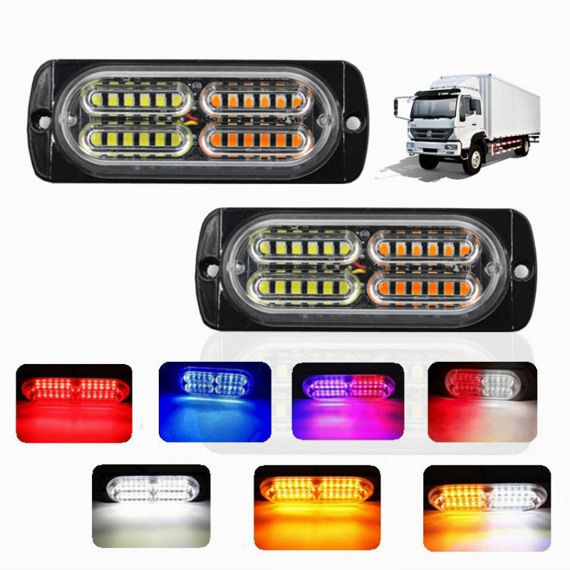 💡Ultradunne LED-stroboscoopwaarschuwingslichten voor vrachtwagens