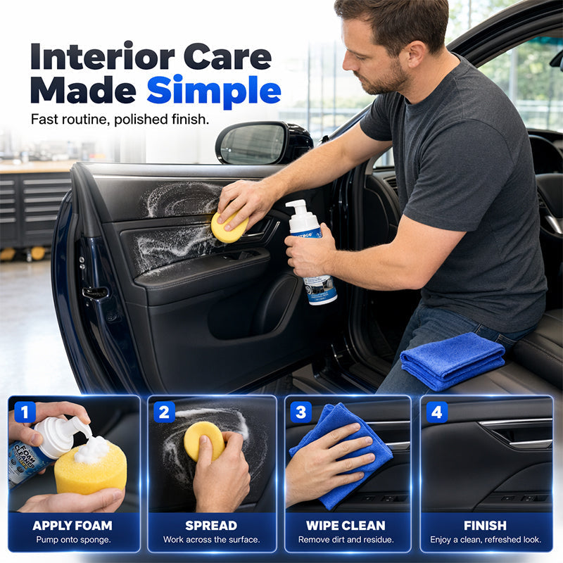 🧼 Multifunctionele Schuimreiniger Voor Autointerieur, Leer En Vinyl