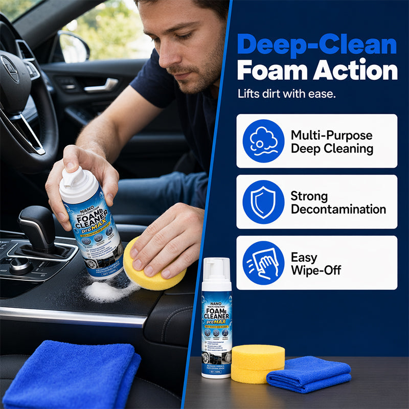 🧼 Multifunctionele Schuimreiniger Voor Autointerieur, Leer En Vinyl