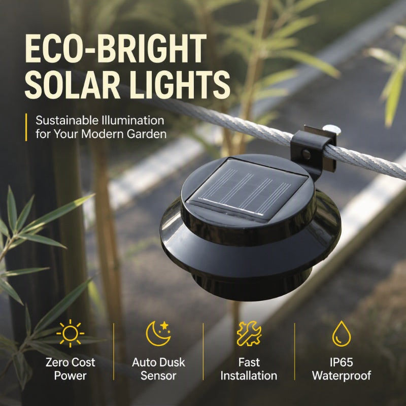 Waterdichte LED-wandlampen voor buiten met zonne-energie voor aan de dakgoot