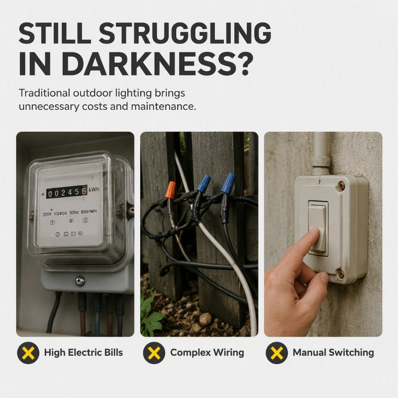 Waterdichte LED-wandlampen voor buiten met zonne-energie voor aan de dakgoot