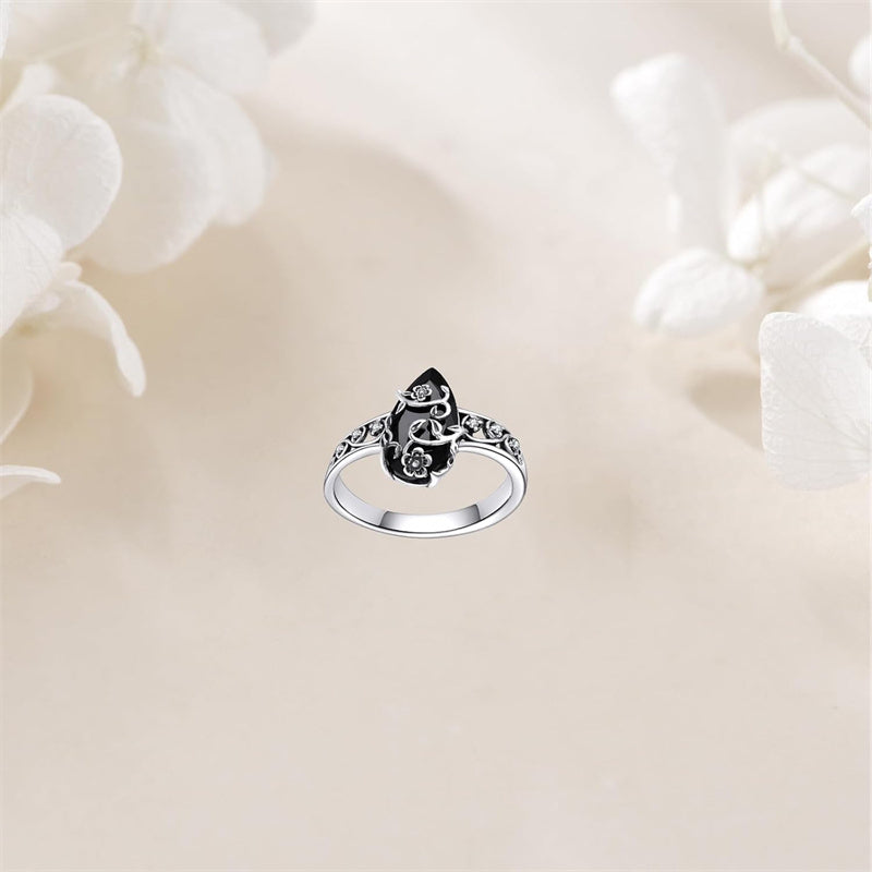 ✨Bohemien-achtige vintage ring met bloemenrankmotief
