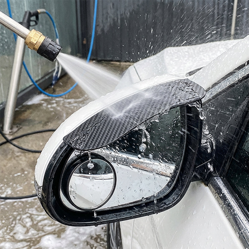 Verstelbare dodehoekspiegels met regenkap