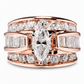 💍✨ Verlovingsring met marquise-slijpsel – verguld en met schitterende zirkonia’s ✨