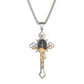 🙏Herenketting met vintage kruisje van roestvrij staal