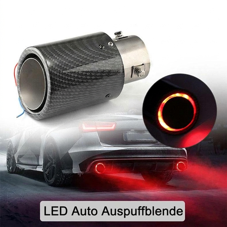 🔥Universele LED-uitlaatpijp voor auto's