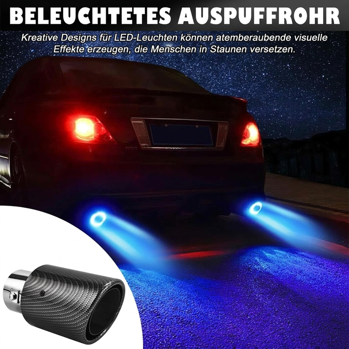 🔥Universele LED-uitlaatpijp voor auto's
